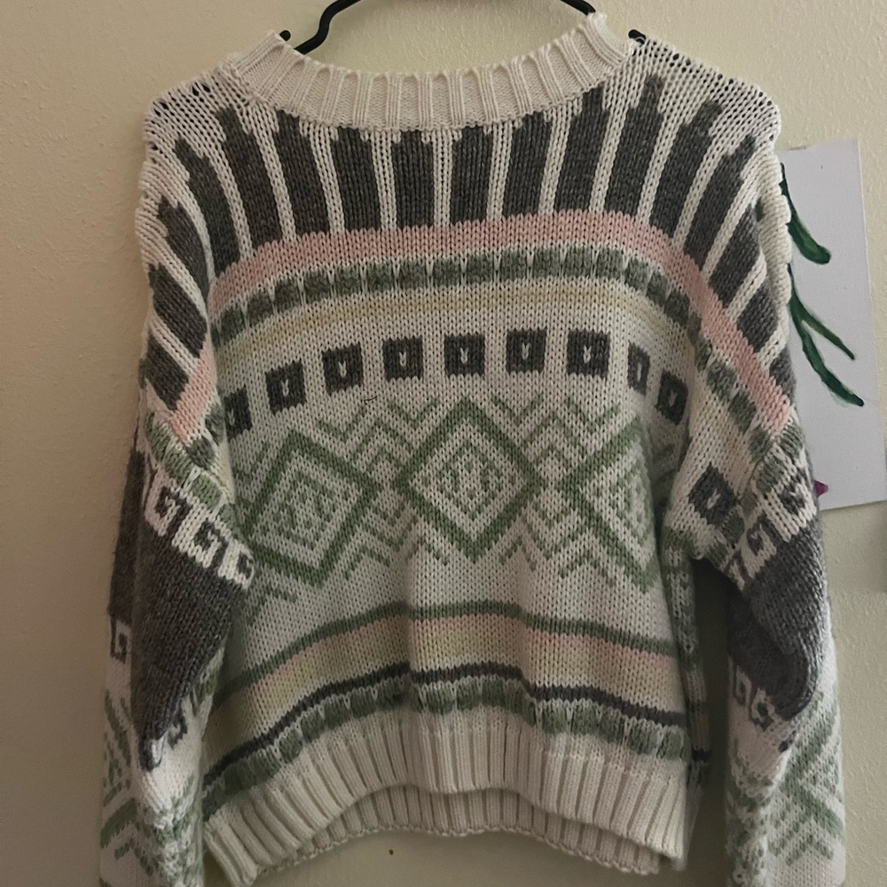 Cozy Multicolor Patterned Sweater